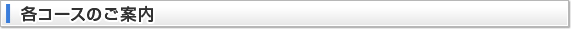各コースのご案内